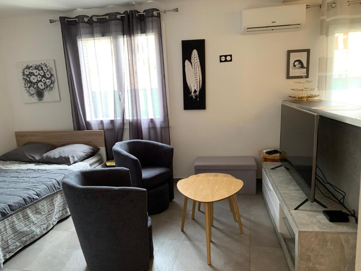 Grand Studio Tres Agreable Avec Bar, Cuisine Et Terrasse กาญเนอ-ซูร์-แมร์ ภายนอก รูปภาพ